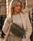 lepelou - leder - Bauchtasche - EMMA khaki - LPBEMMKHAE