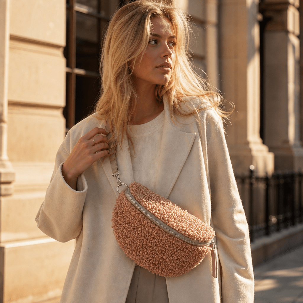 lepelou - leder - Bauchtasche - EMMA rosa - LPBEMMROSE