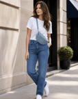 lepelou-leder-Bauchtasche-TONI Bauchtasche blau – Large -LPBTONBLAL