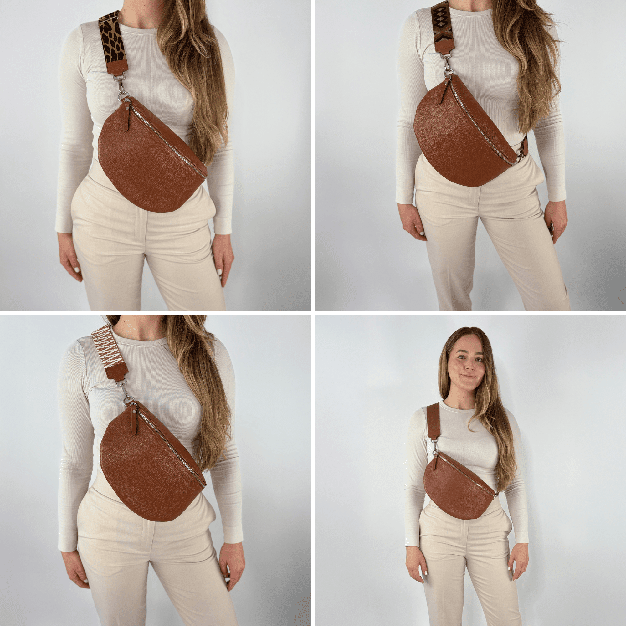 lepelou - leder - Bauchtasche - TONI Bauchtasche cognac – Large - LPBTONCOGL