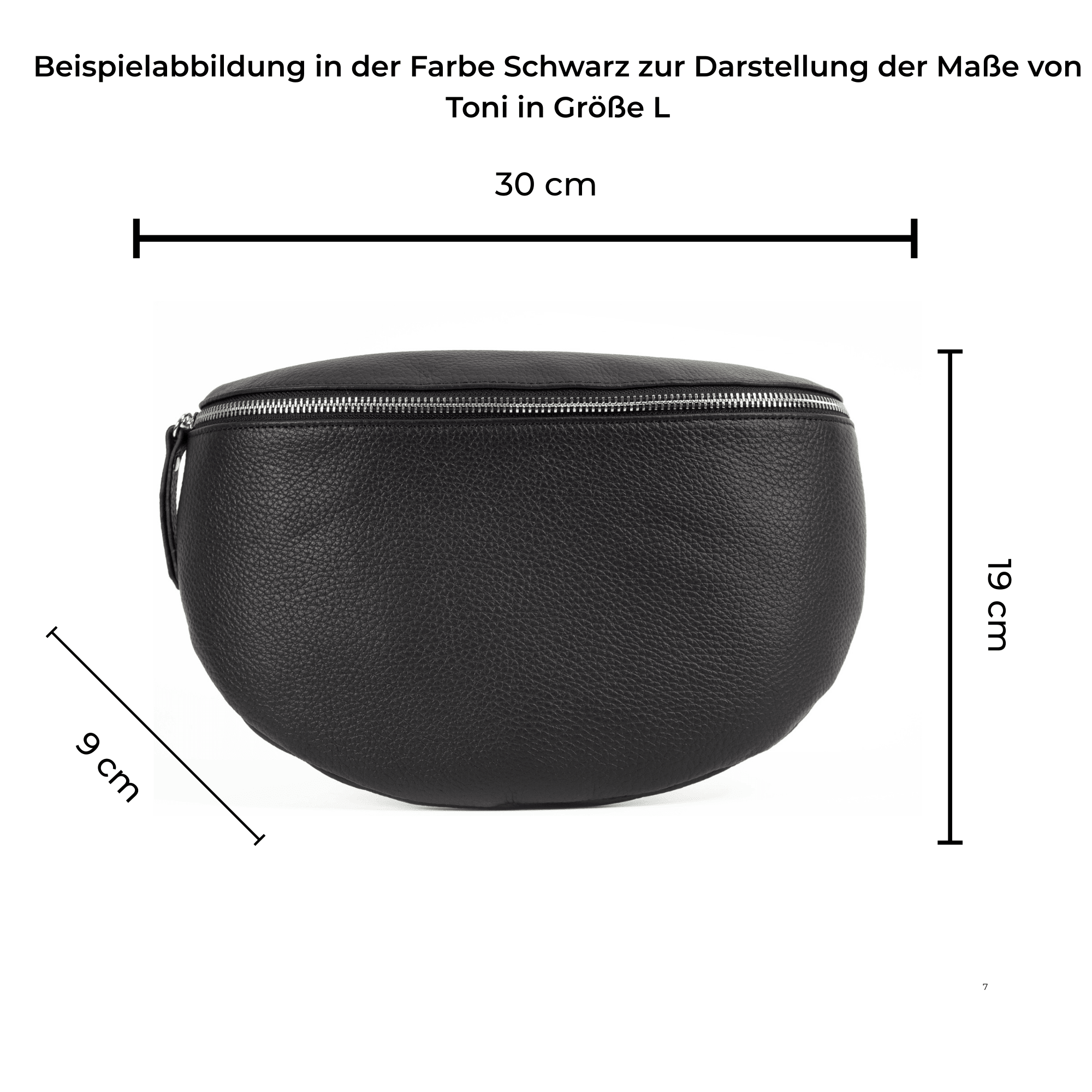 lepelou - leder - Bauchtasche - TONI Bauchtasche dunkel bordeaux – Large - LPBTONDBOL