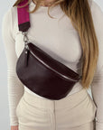 lepelou - leder - Bauchtasche - TONI Bauchtasche dunkel bordeaux – Medium - LPBTONDBOM - 2
