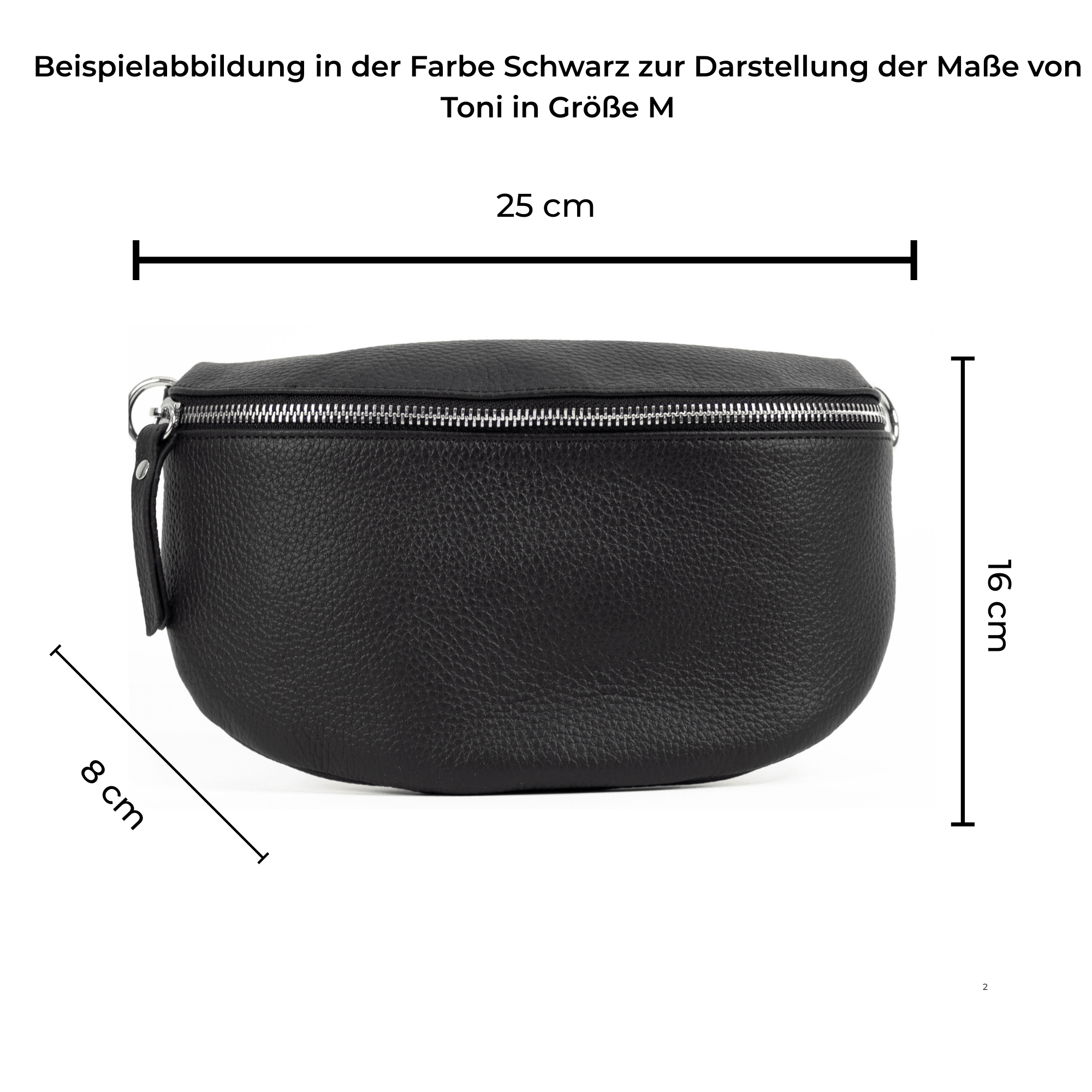 lepelou - leder - Bauchtasche - TONI Bauchtasche dunkel bordeaux – Medium - LPBTONDBOM