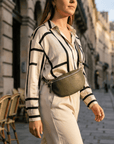 lepelou-leder-Bauchtasche-TONI Bauchtasche khaki – Large -LPBTONKHAL
