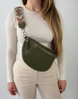 lepelou - leder - Bauchtasche - TONI Bauchtasche khaki – Large - LPBTONKHAL1