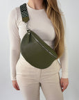 lepelou - leder - Bauchtasche - TONI Bauchtasche khaki – Large - LPBTONKHAL2