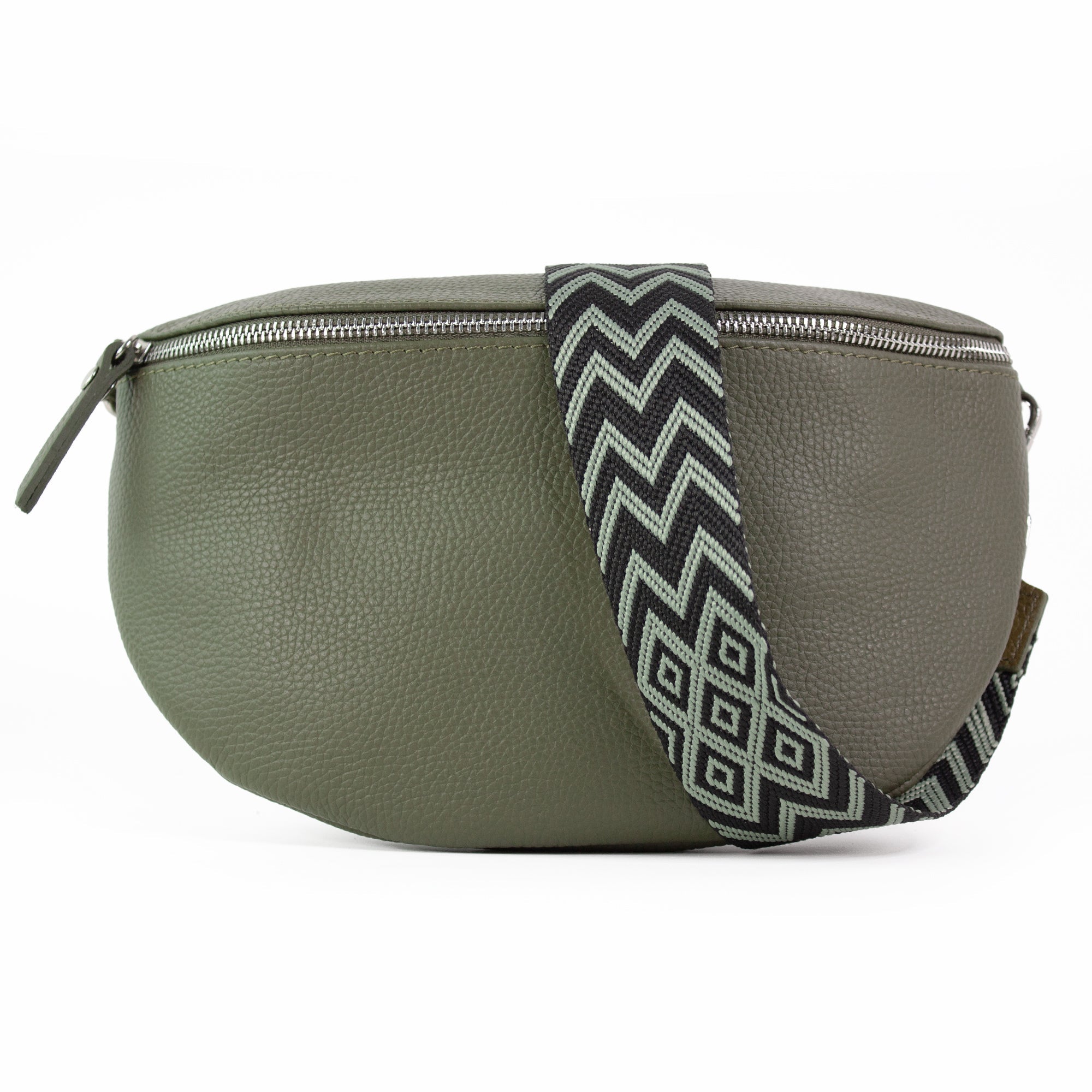 lepelou - leder - Bauchtasche - TONI Bauchtasche khaki – Large - LPBTONKHAL2
