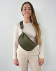 lepelou - leder - Bauchtasche - TONI Bauchtasche khaki – Large - LPBTONKHAL2