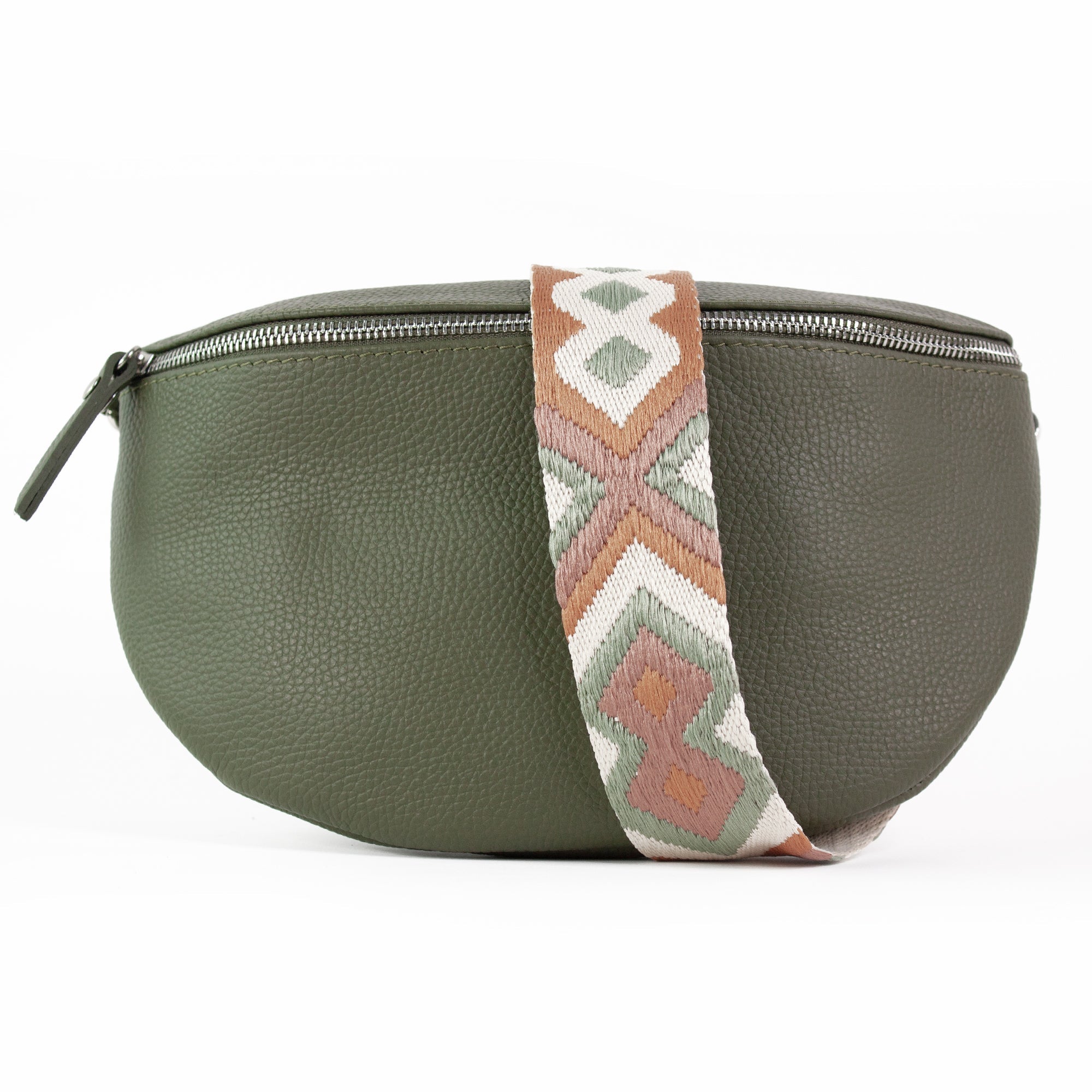 lepelou - leder - Bauchtasche - TONI Bauchtasche khaki – Large - LPBTONKHAL3
