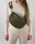 lepelou - leder - Bauchtasche - TONI Bauchtasche khaki – Large - LPBTONKHAL3