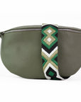 lepelou - leder - Bauchtasche - TONI Bauchtasche khaki – Large - LPBTONKHAL4