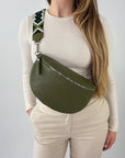lepelou - leder - Bauchtasche - TONI Bauchtasche khaki – Large - LPBTONKHAL4