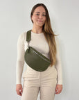 lepelou - leder - Bauchtasche - TONI Bauchtasche khaki – Large - LPBTONKHAL4