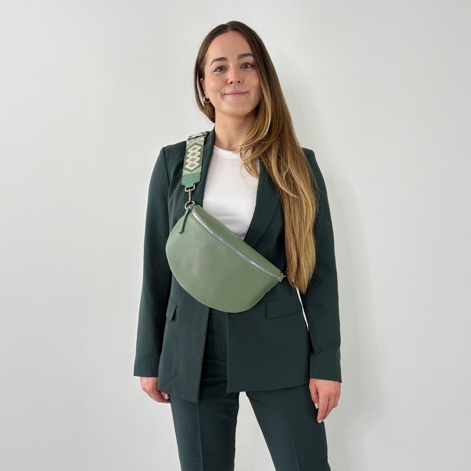 lepelou - leder - Bauchtasche - TONI Bauchtasche mint – Large - LPBTONMINL3
