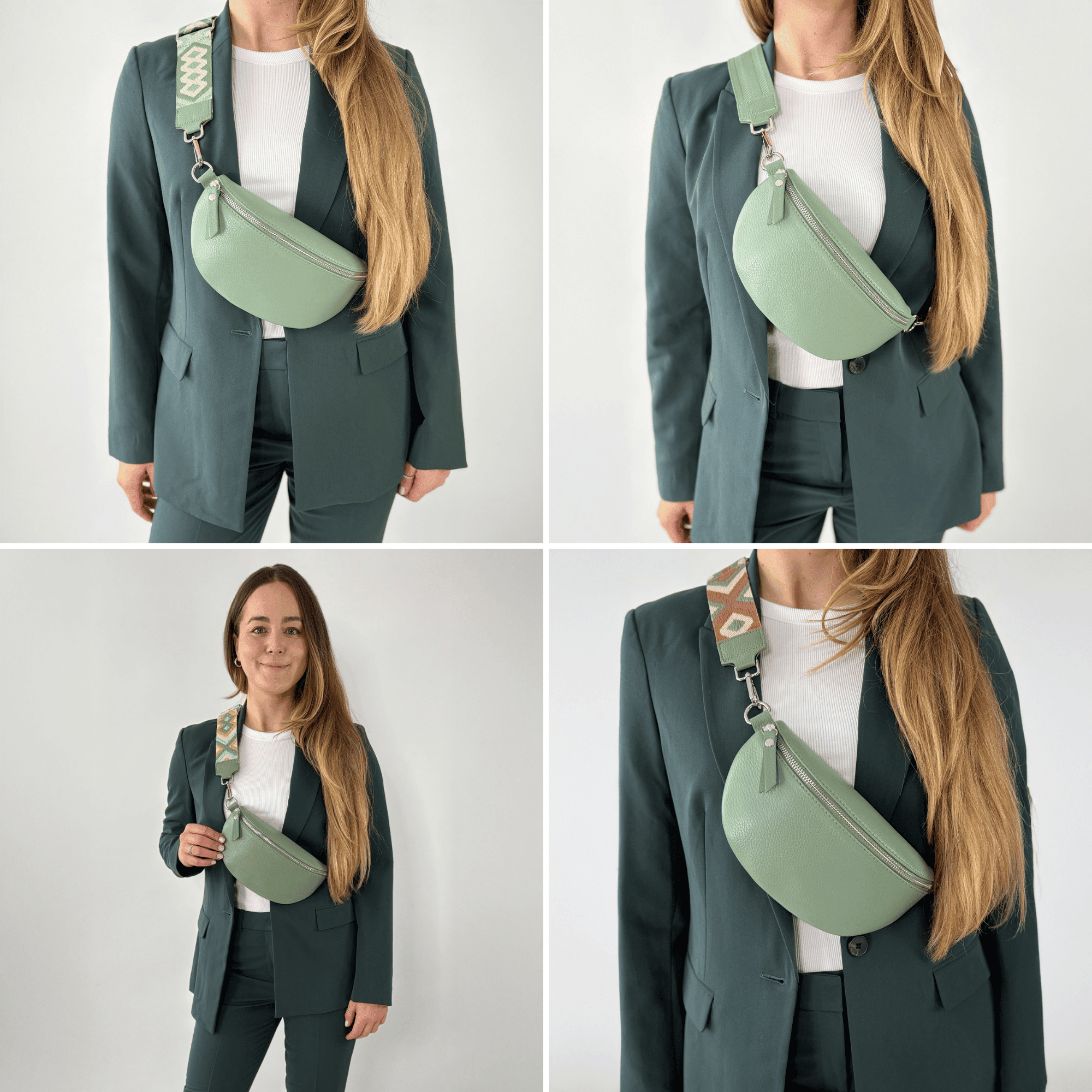 lepelou - leder - Bauchtasche - TONI Bauchtasche mint - Medium - LPBTONMINM