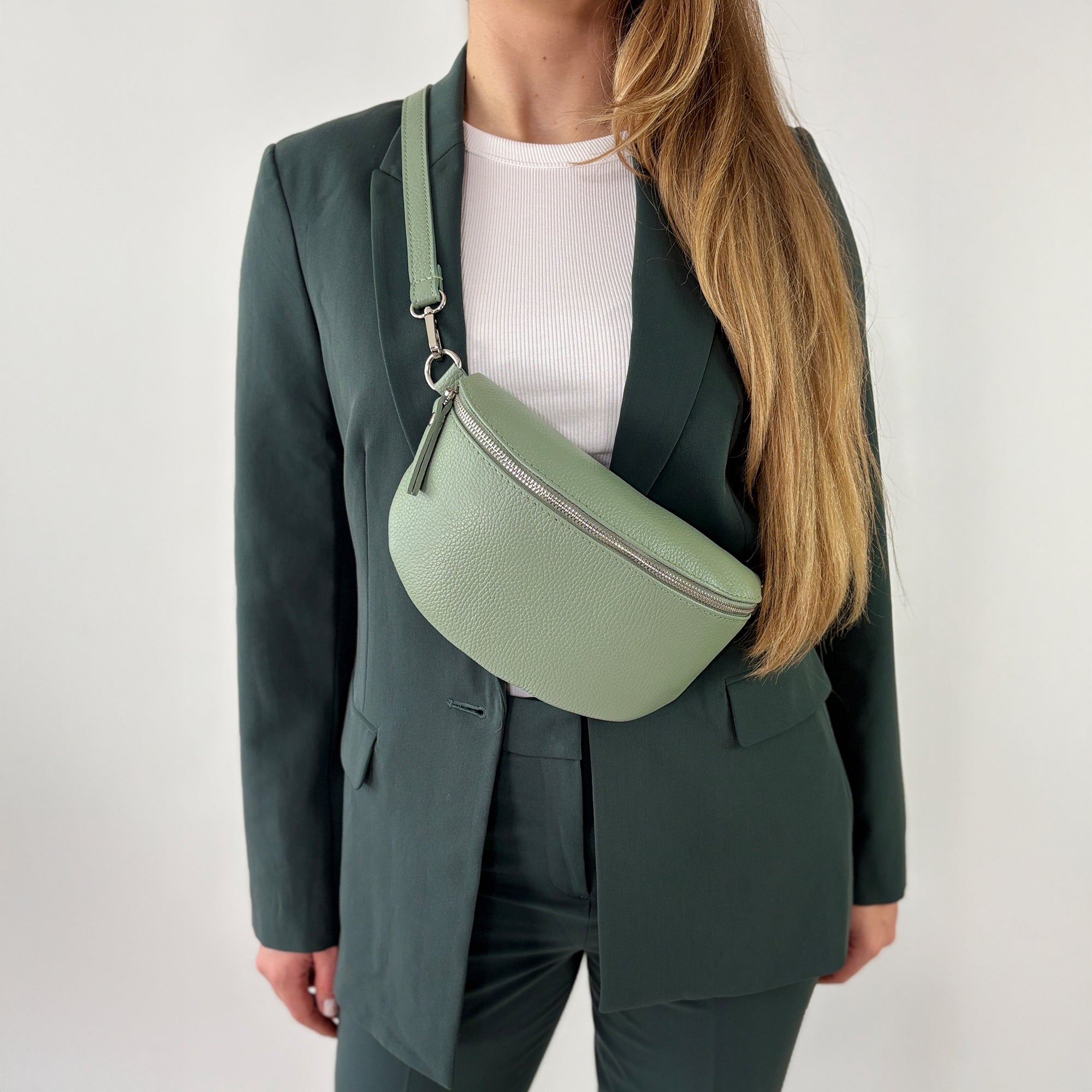 lepelou - leder - Bauchtasche - TONI Bauchtasche mint - Medium - LPBTONMINM