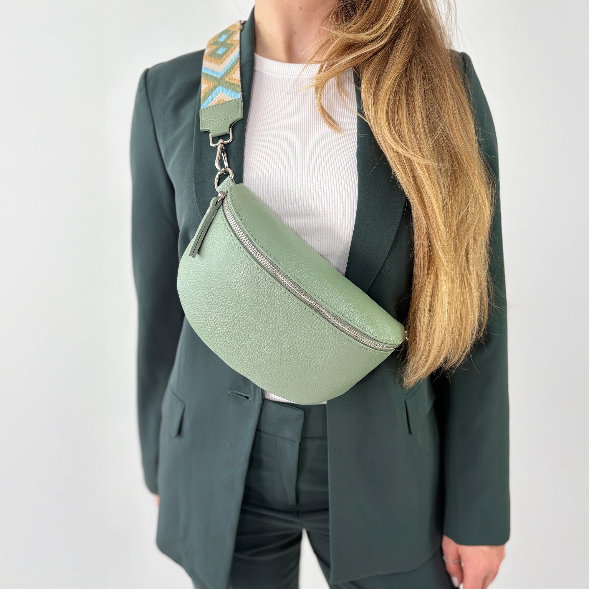 lepelou - leder - Bauchtasche - TONI Bauchtasche mint - Medium - LPBTONMINM1