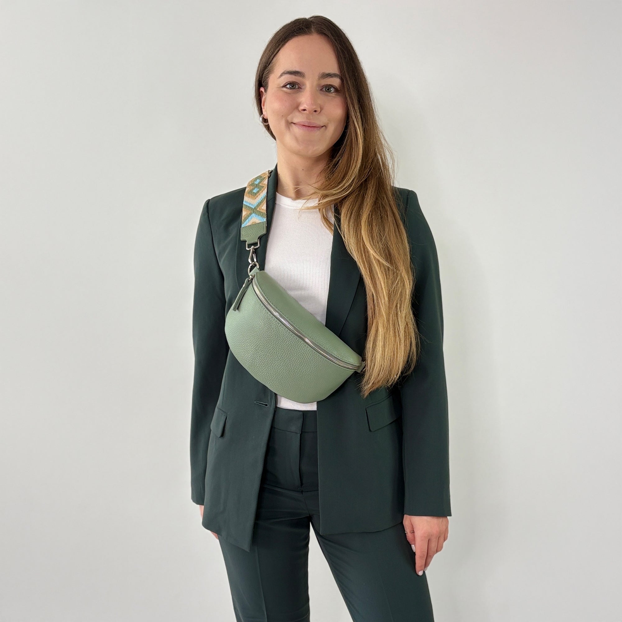 lepelou - leder - Bauchtasche - TONI Bauchtasche mint - Medium - LPBTONMINM1