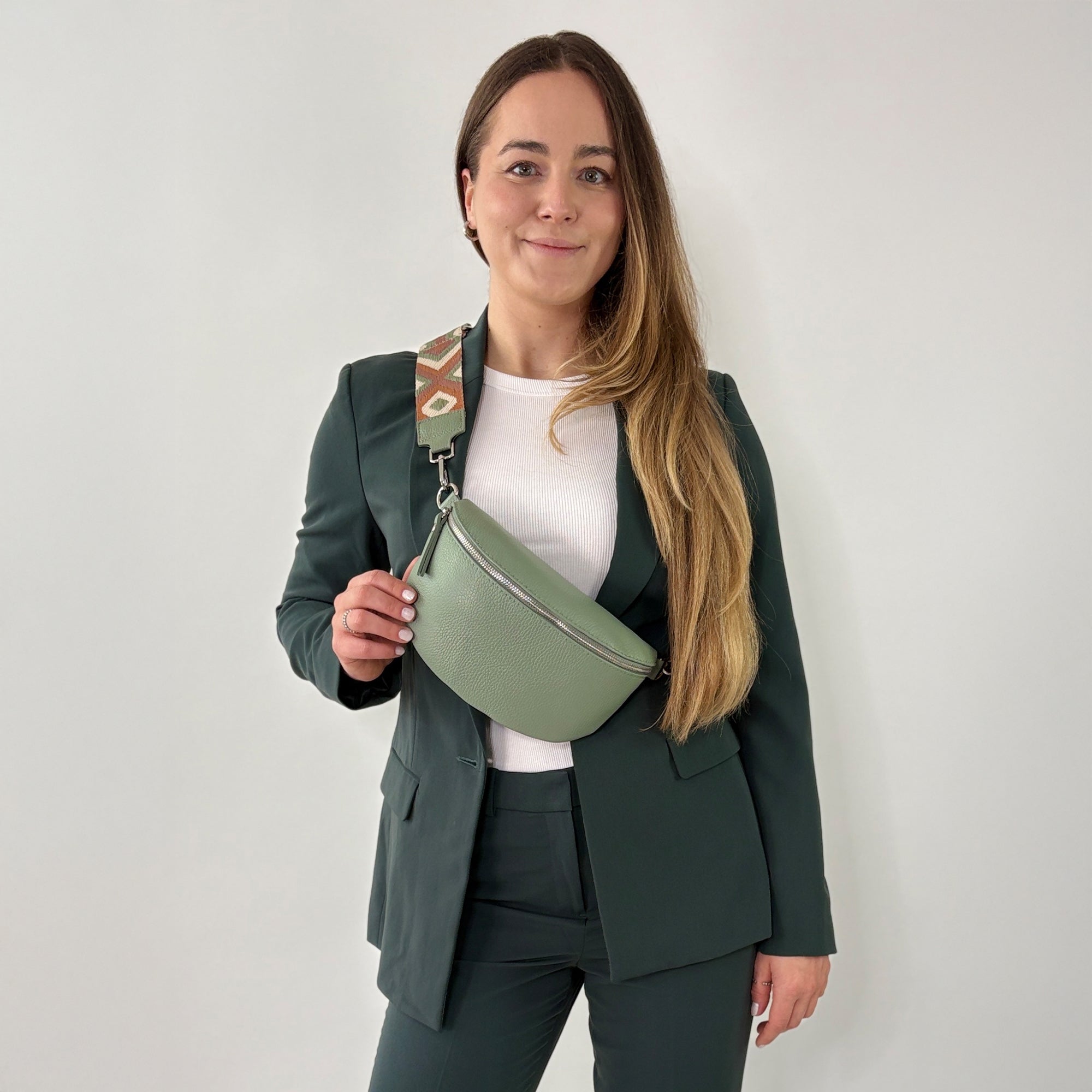 lepelou - leder - Bauchtasche - TONI Bauchtasche mint - Medium - LPBTONMINM2