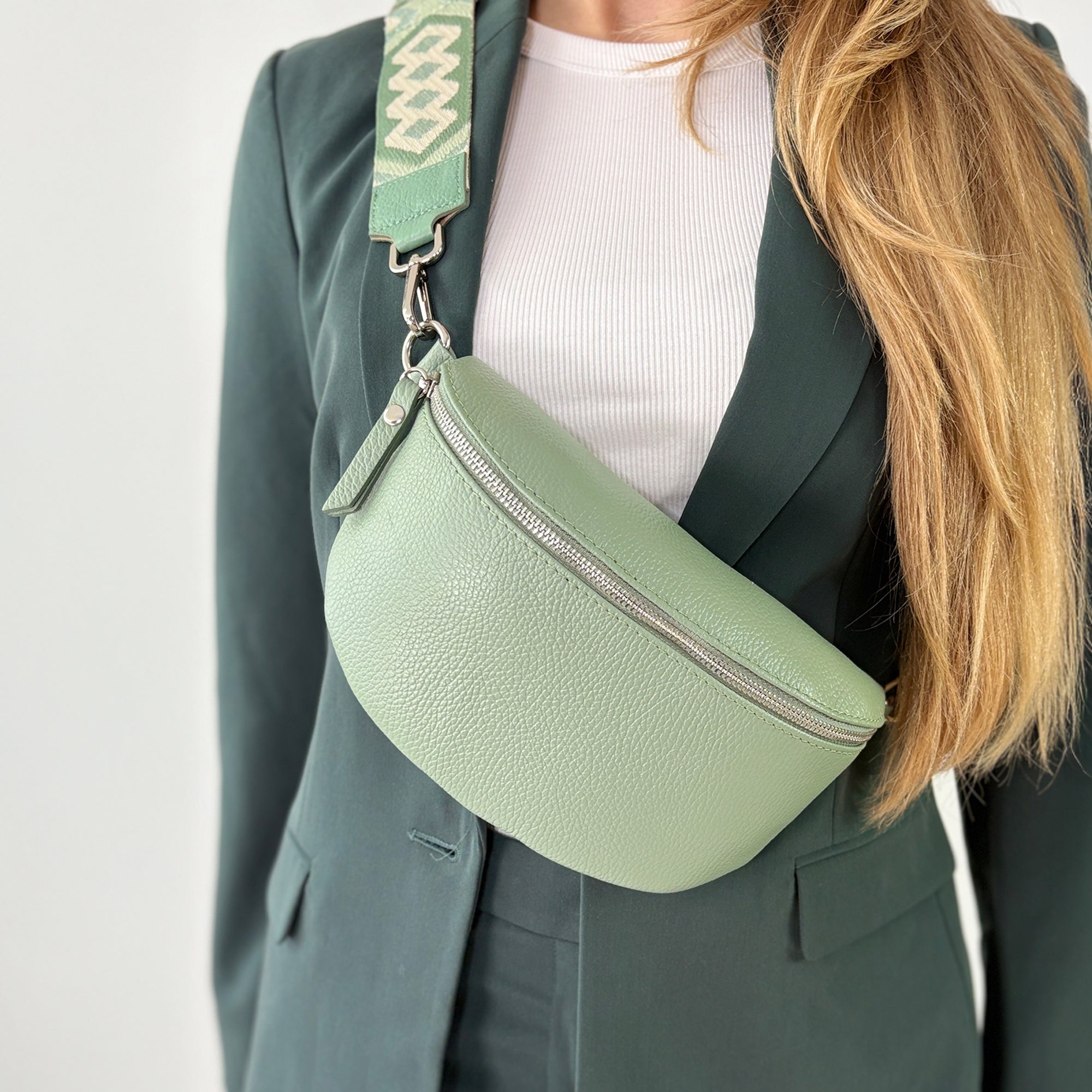 lepelou - leder - Bauchtasche - TONI Bauchtasche mint - Medium - LPBTONMINM3