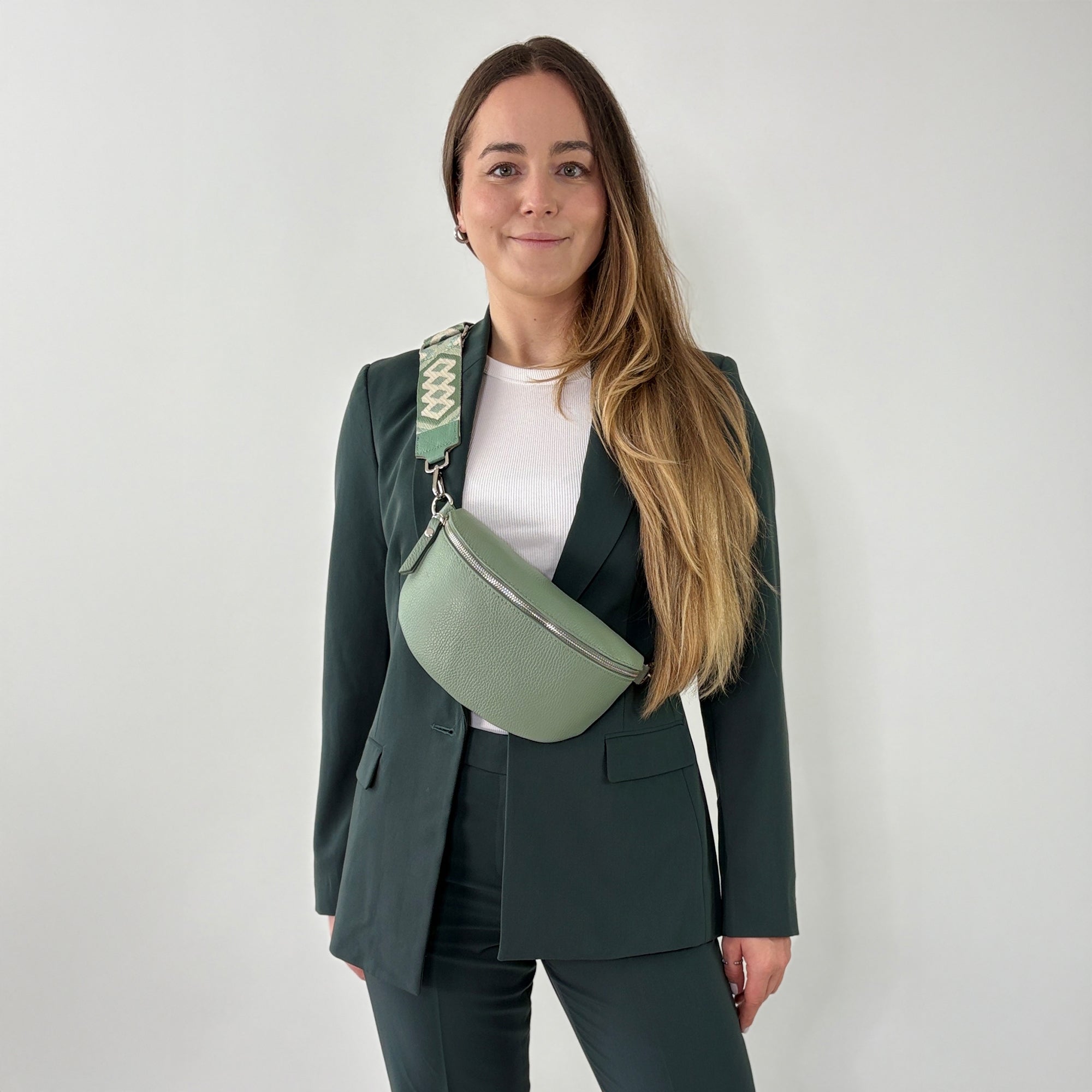 lepelou - leder - Bauchtasche - TONI Bauchtasche mint - Medium - LPBTONMINM3