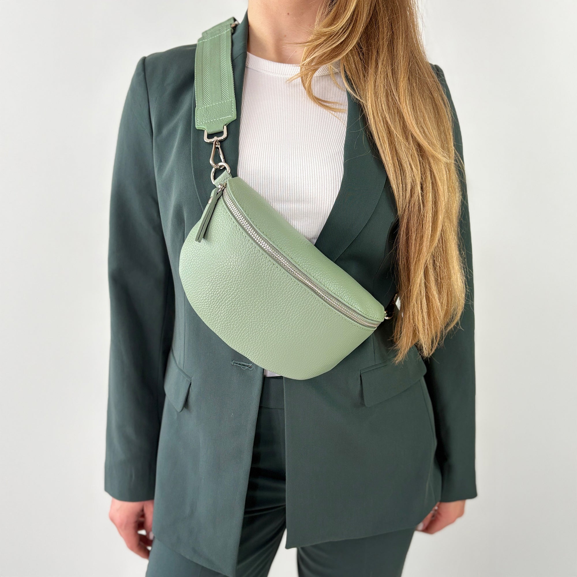 lepelou - leder - Bauchtasche - TONI Bauchtasche mint - Medium - LPBTONMINM4