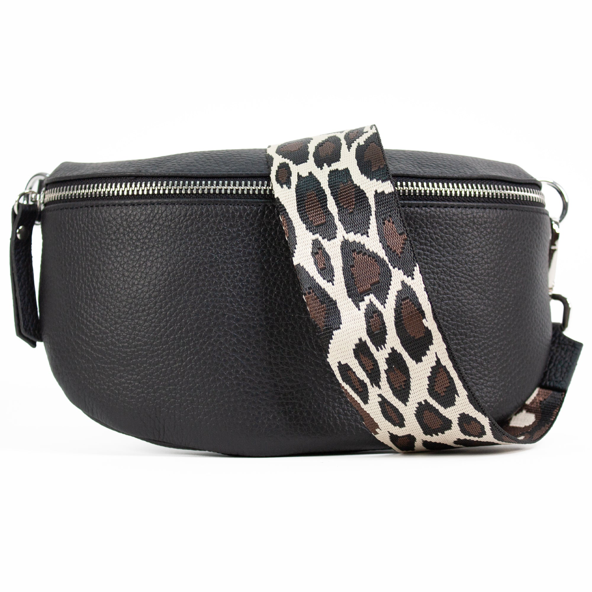 lepelou - leder - Bauchtasche - TONI Bauchtasche schwarz – Medium - LPBTONSCHM