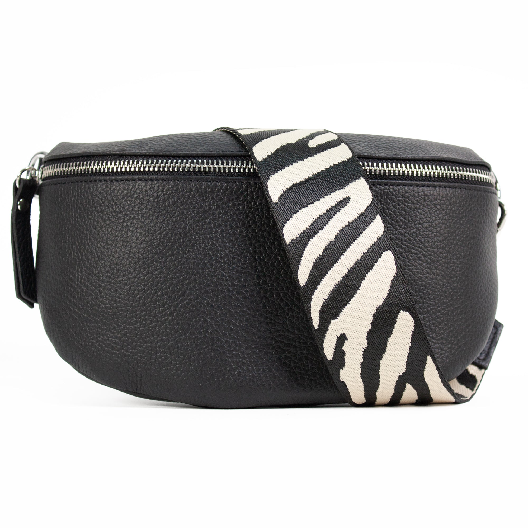 lepelou - leder - Bauchtasche - TONI Bauchtasche schwarz – Medium - LPBTONSCHM