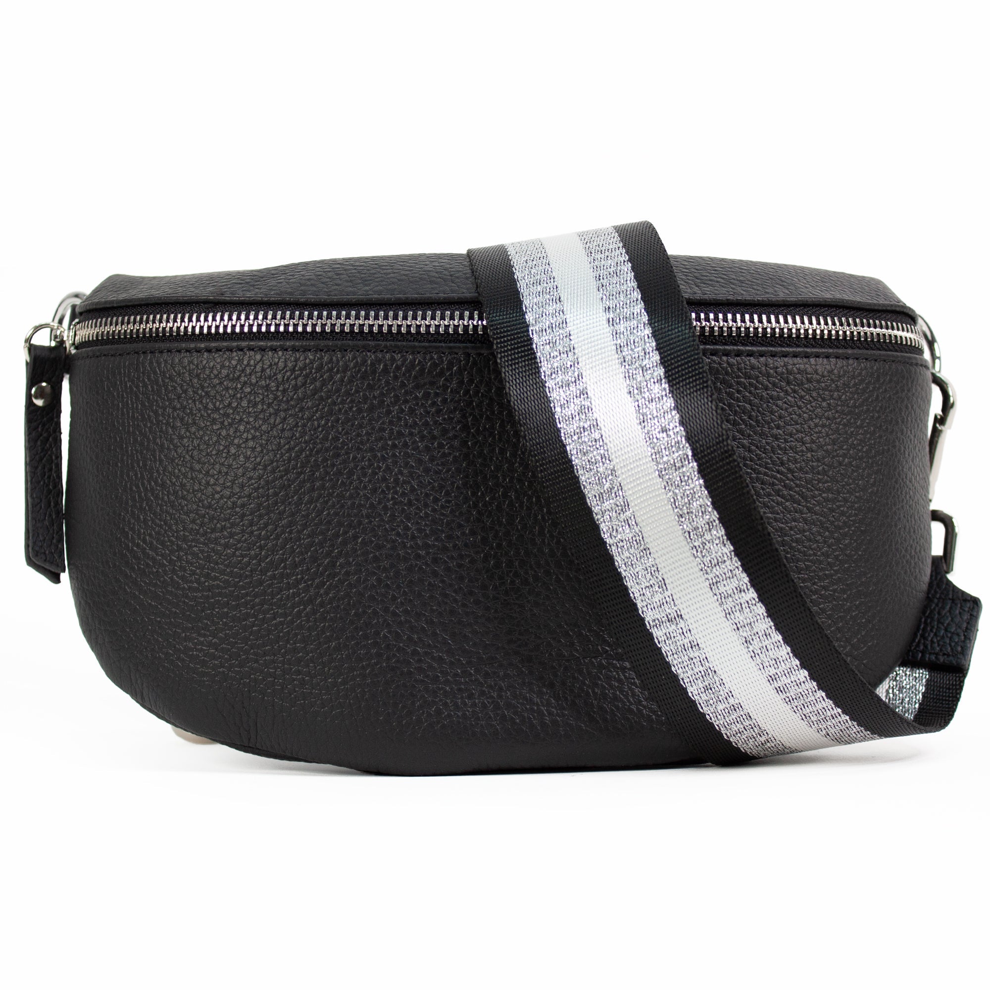 lepelou - leder - Bauchtasche - TONI Bauchtasche schwarz – Medium - LPBTONSCHM