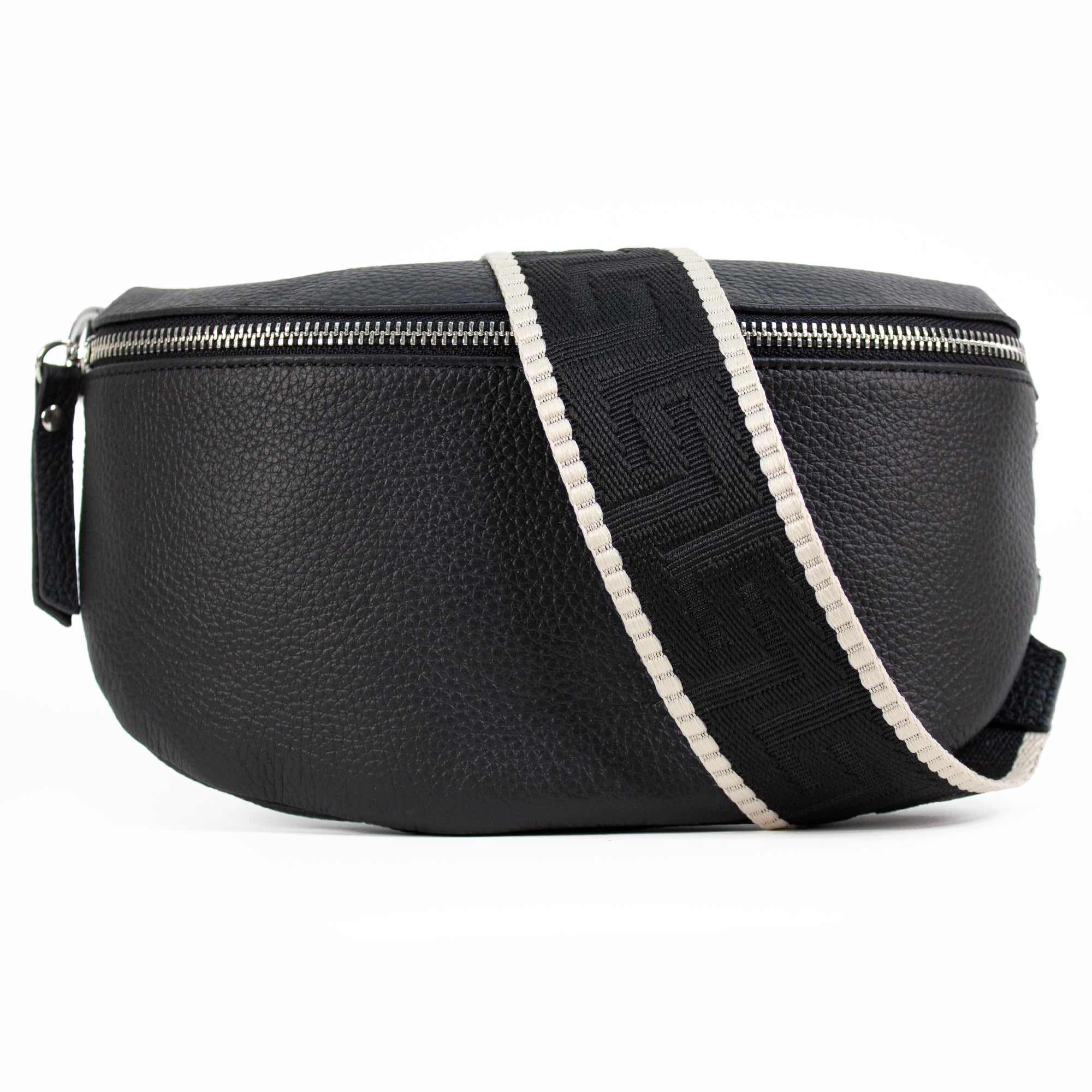 lepelou - leder - Bauchtasche - TONI Bauchtasche schwarz – Medium - LPBTONSCHM