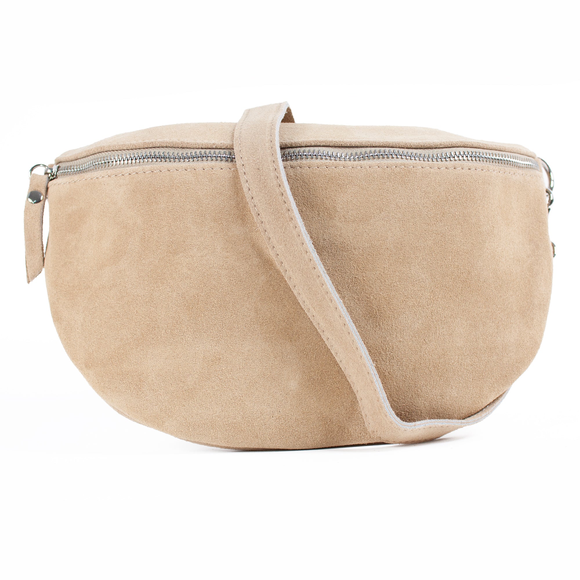 lepelou - leder - Bauchtasche - VALENTINA Wildleder Bauchtasche beige – Large - LPBVALBEIL