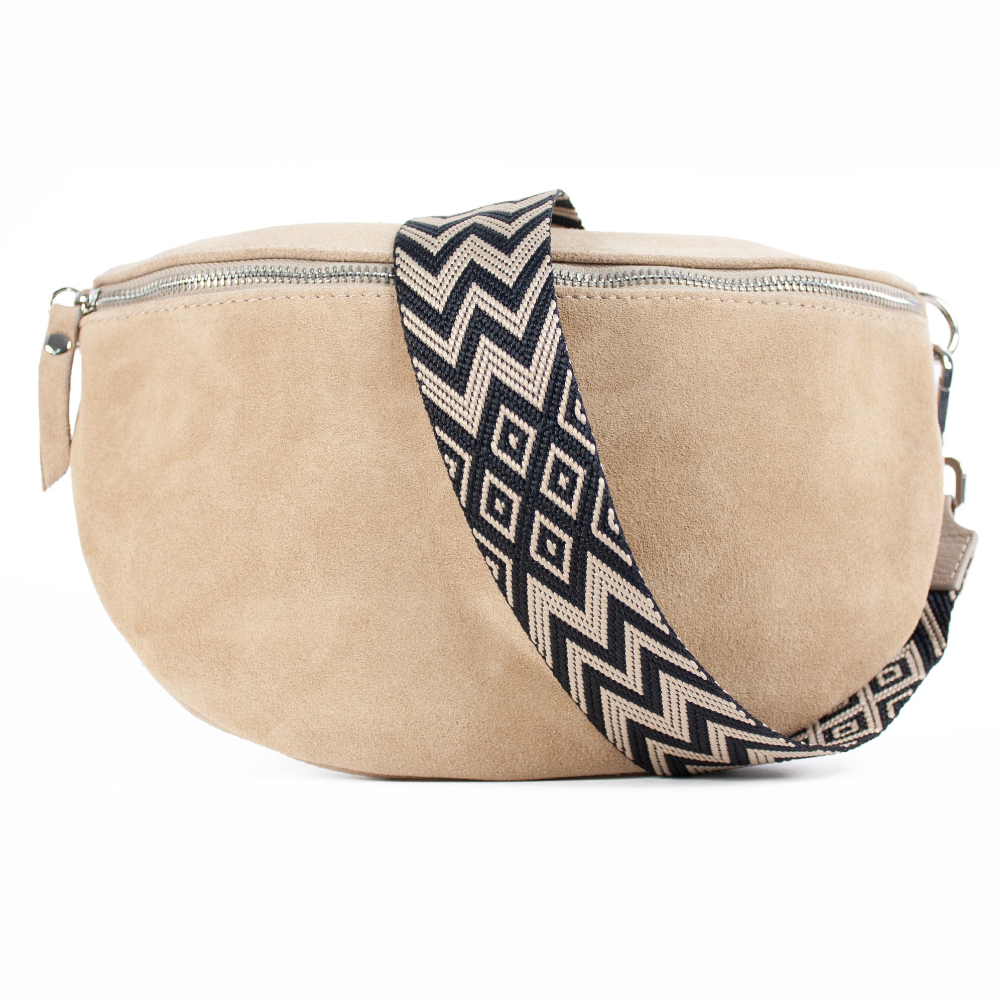 lepelou - leder - Bauchtasche - VALENTINA Wildleder Bauchtasche beige – Large - LPBVALBEIL1