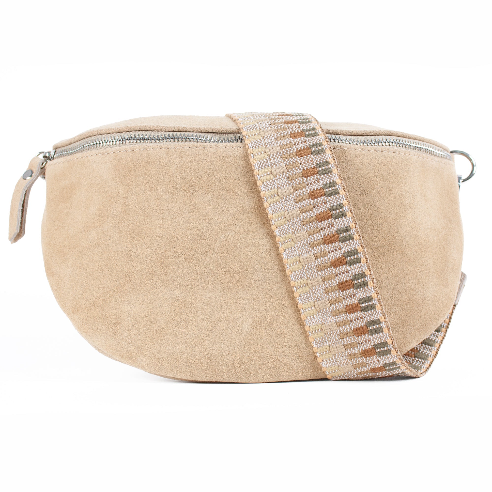 lepelou - leder - Bauchtasche - VALENTINA Wildleder Bauchtasche beige – Large - LPBVALBEIL2