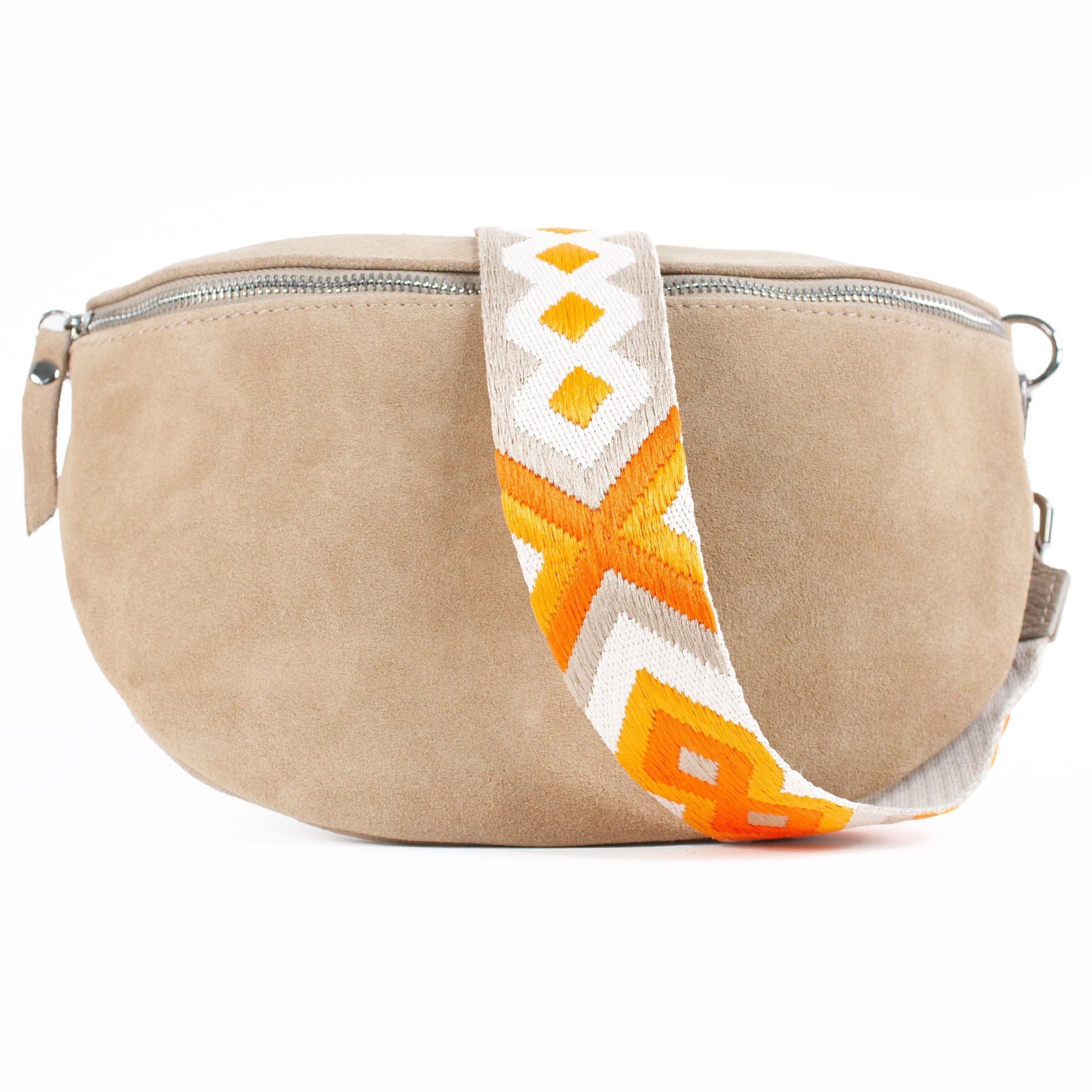 lepelou - leder - Bauchtasche - VALENTINA Wildleder Bauchtasche beige – Large - LPBVALBEIL2