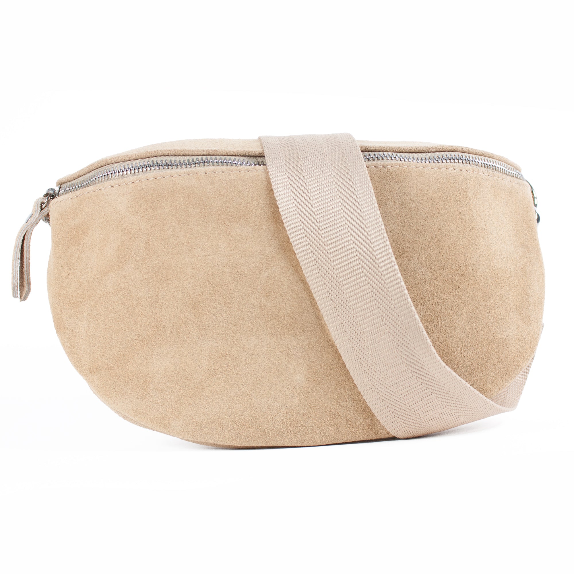 lepelou - leder - Bauchtasche - VALENTINA Wildleder Bauchtasche beige – Large - LPBVALBEIL5
