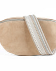 lepelou - leder - Bauchtasche - VALENTINA Wildleder Bauchtasche beige – Large - LPBVALBEIL5