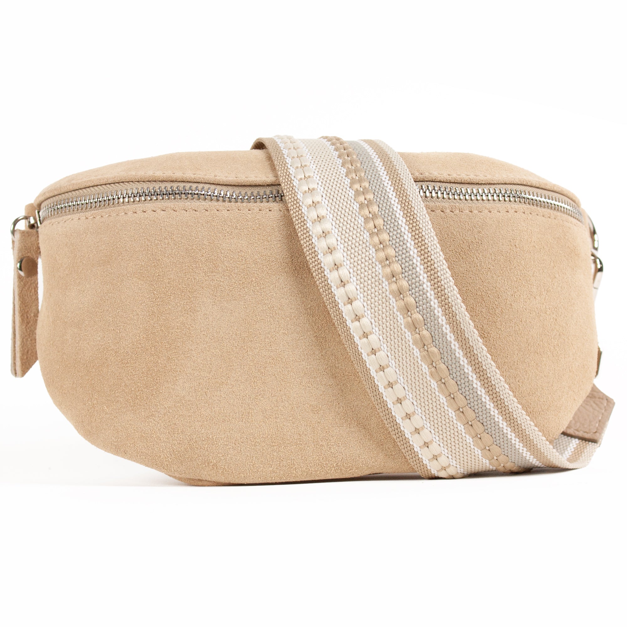 lepelou - leder - Bauchtasche - VALENTINA Wildleder Bauchtasche beige – Medium - LPBVALBEIM