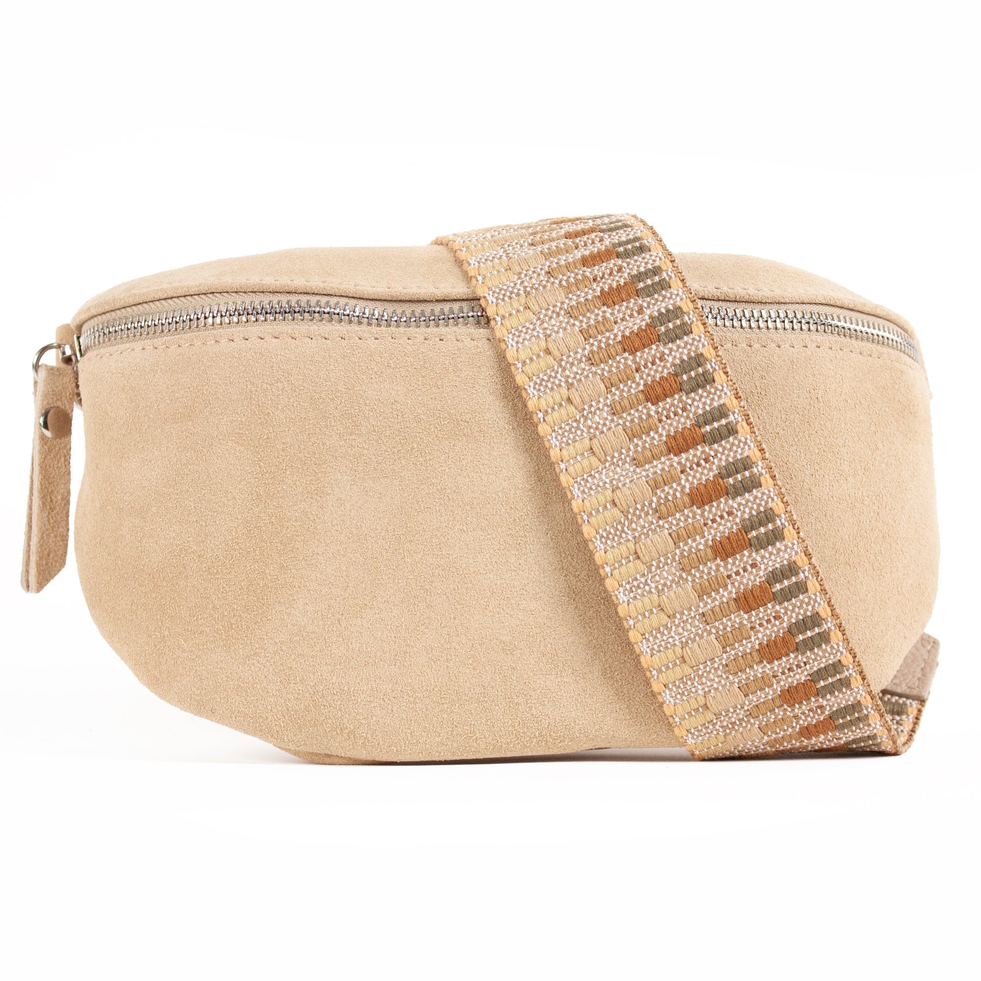 lepelou - leder - Bauchtasche - VALENTINA Wildleder Bauchtasche beige – Medium - LPBVALBEIM