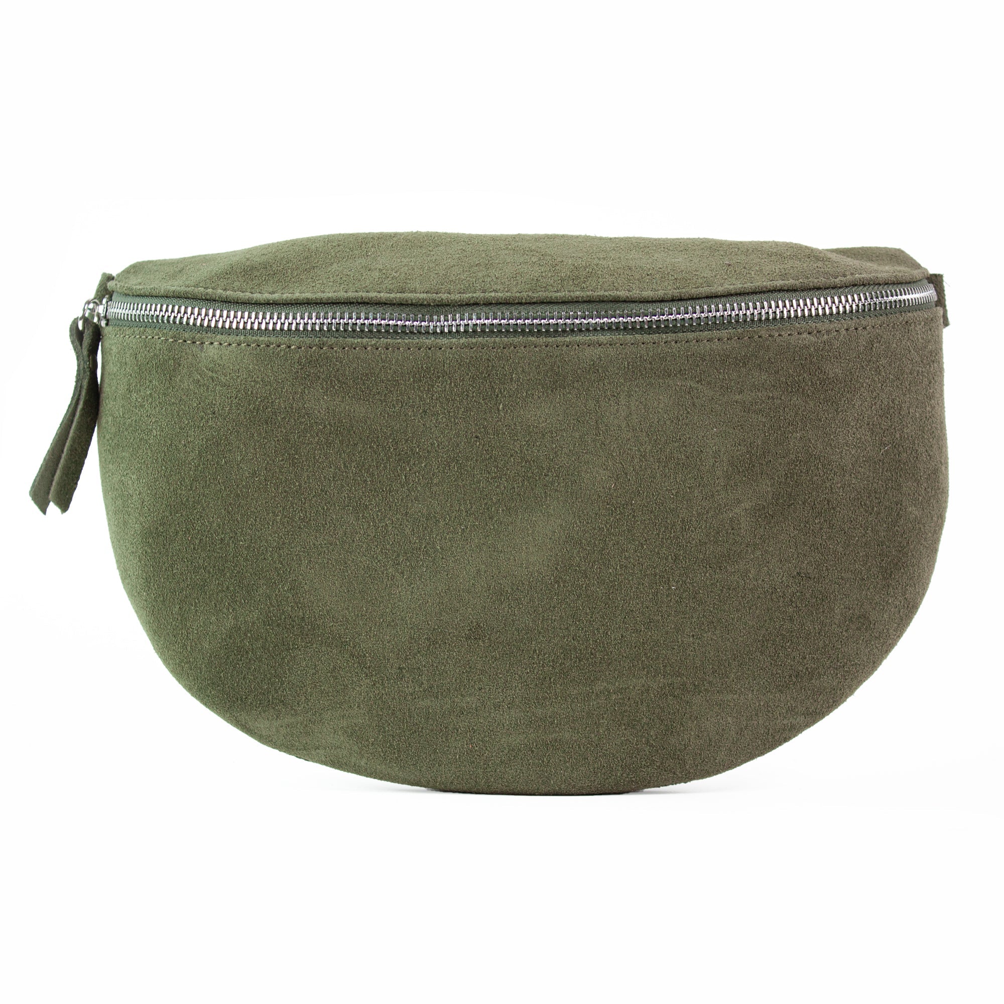 lepelou - leder - Bauchtasche - VALENTINA Wildleder Bauchtasche khaki – Large - LPBVALKHAL5