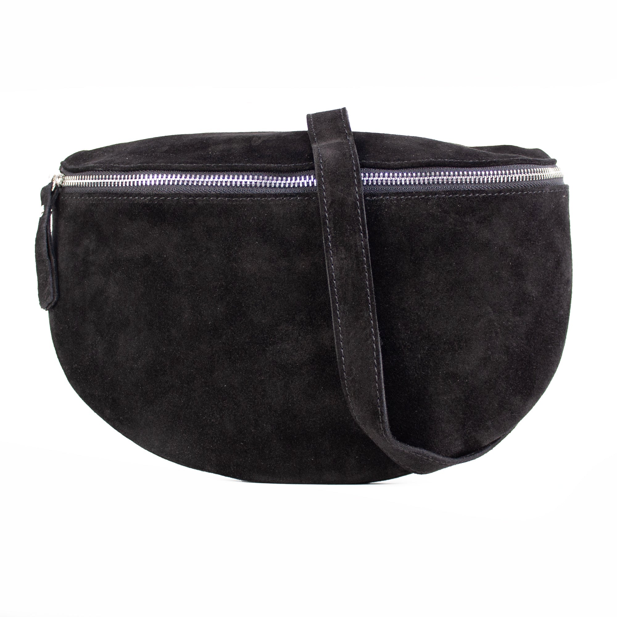 lepelou - leder - Bauchtasche - VALENTINA Wildleder Bauchtasche schwarz – Large - LPBVALSCHL