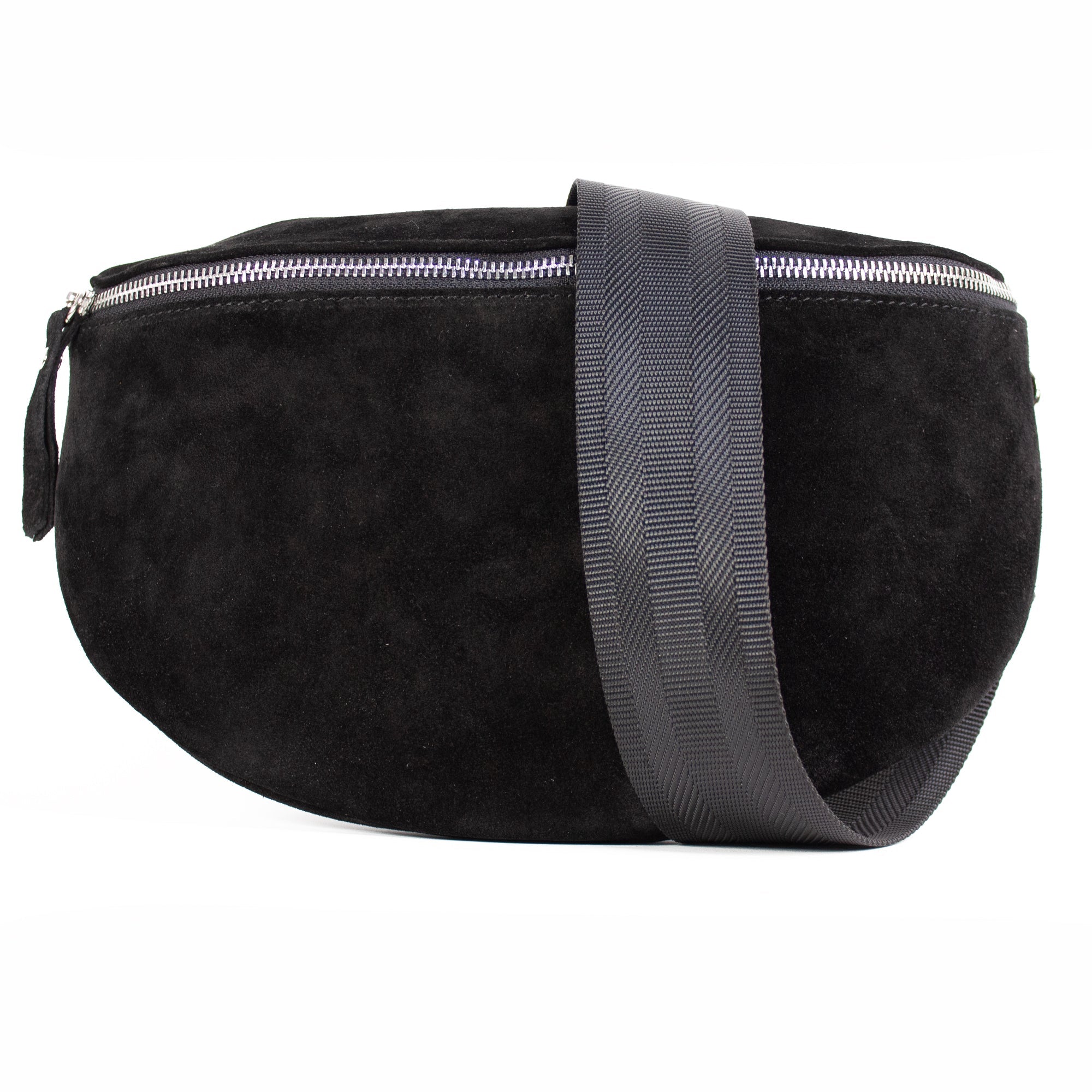 lepelou - leder - Bauchtasche - VALENTINA Wildleder Bauchtasche schwarz – Large - LPBVALSCHL6