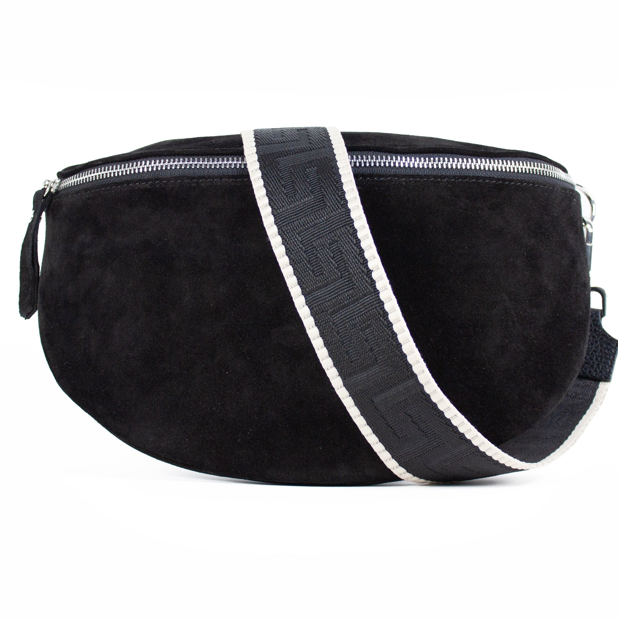 lepelou - leder - Bauchtasche - VALENTINA Wildleder Bauchtasche schwarz – Large - LPBVALSCHL7