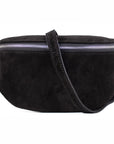 lepelou - leder - Bauchtasche - VALENTINA Wildleder Bauchtasche schwarz – Medium - LPBVALSCHM