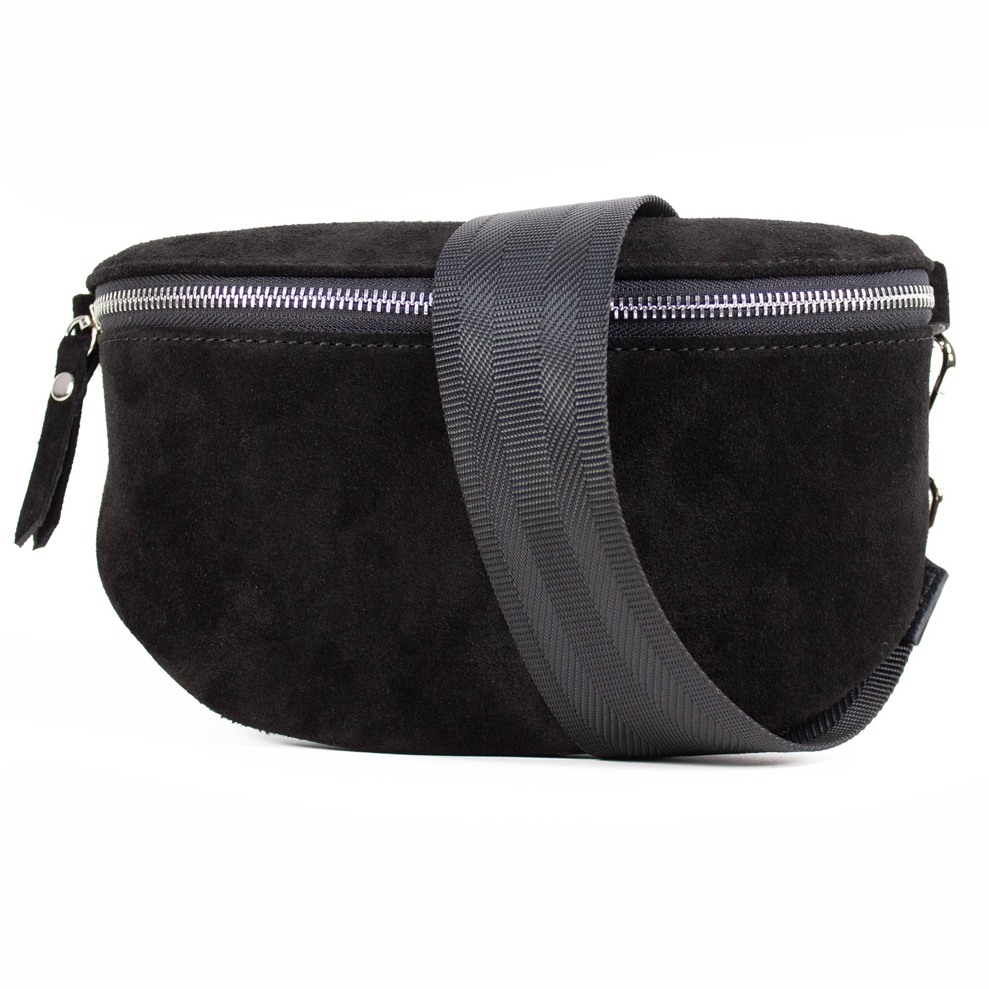 lepelou - leder - Bauchtasche - VALENTINA Wildleder Bauchtasche schwarz – Medium - LPBVALSCHM