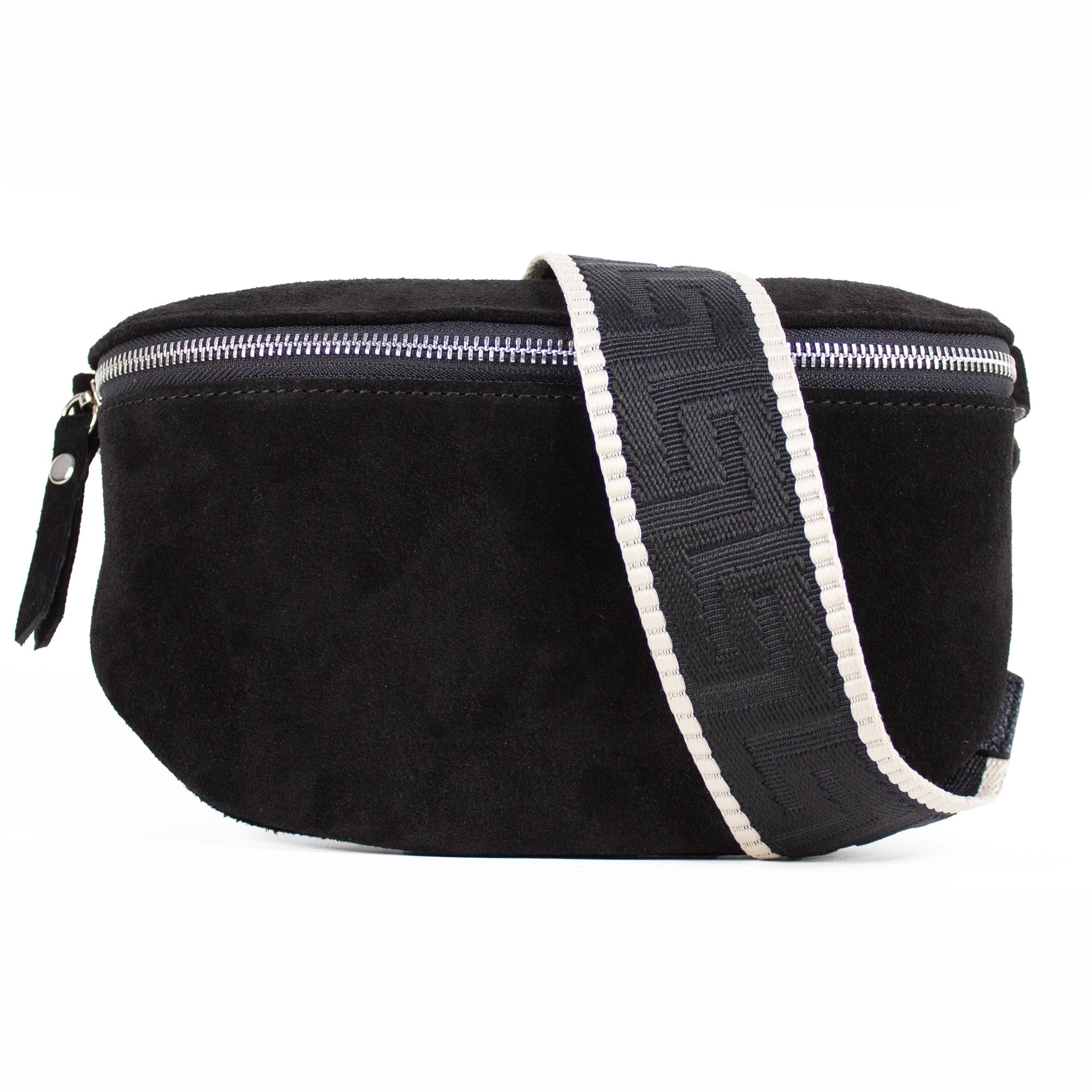 lepelou - leder - Bauchtasche - VALENTINA Wildleder Bauchtasche schwarz – Medium - LPBVALSCHM
