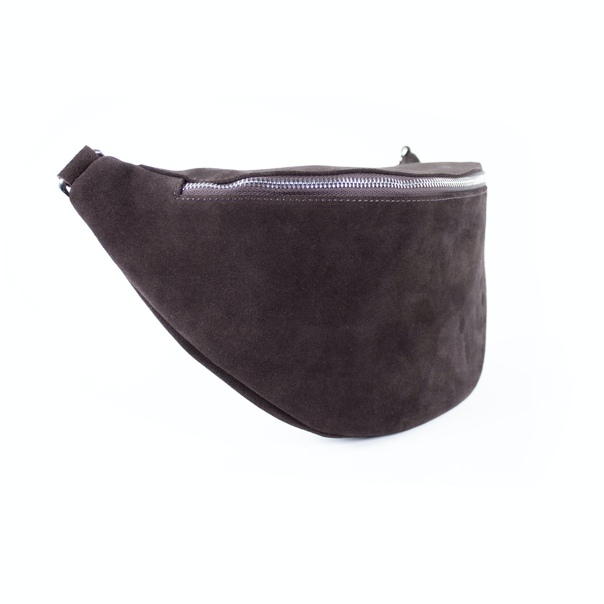 lepelou - leder - Bauchtasche - Wildleder Bauchtasche VALENTINA XL dunkelbraun - 