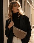 lepelou - leder - Bauchtasche - Wildleder Bauchtasche VALENTINA XL taupe - LPBVALTAUXL