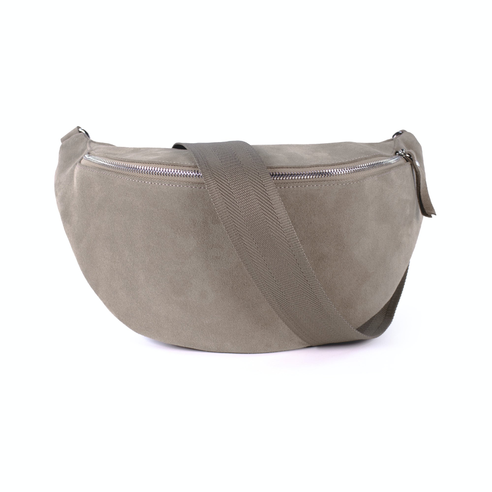lepelou - leder - Bauchtasche - Wildleder Bauchtasche VALENTINA XL taupe - LPBVALTAUXL3