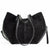 lepelou - leder - Bauchtasche - Wildleder Handtasche TARA schwarz - LPHTARSCH