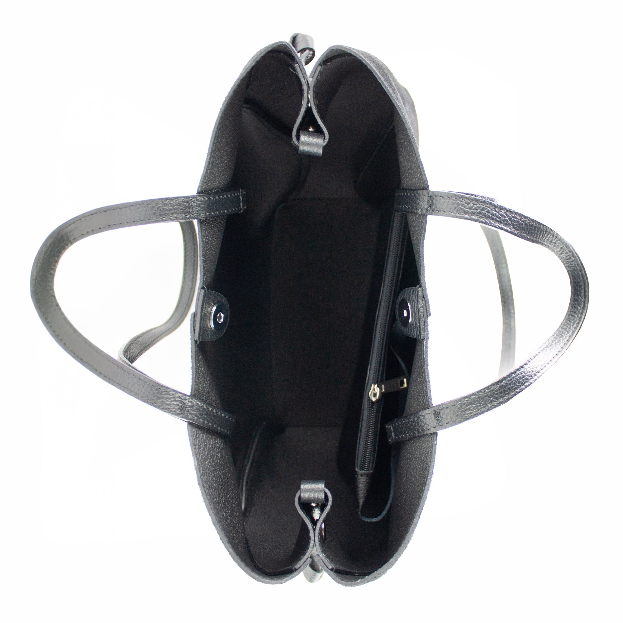 lepelou - leder - Bauchtasche - Wildleder Handtasche TARA schwarz - LPHTARSCH